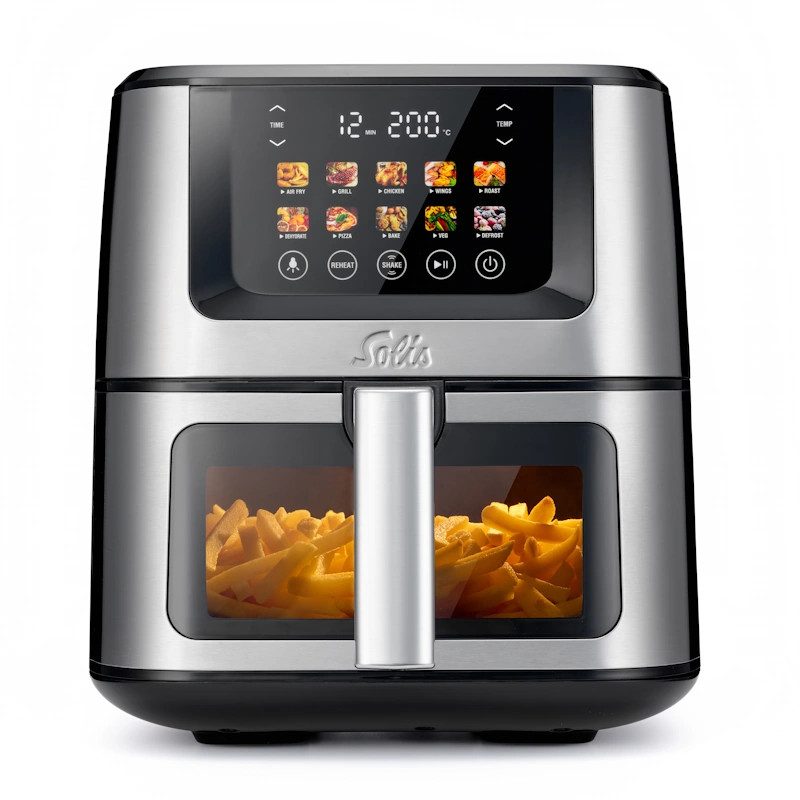 Мультипечь (аэрогриль) Solis Air Fry & Dry XL 7,5 л серебристая (97977)