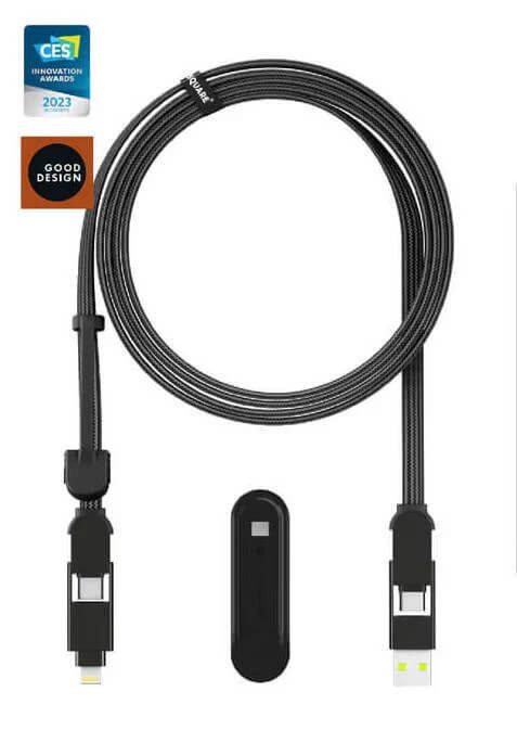 Кабель Rolling Square 6in1, inCharge XL 2 м, черный (XLM01R)