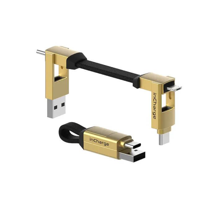Кабель Rolling Square inCharge 6, золотой (SIX03R)