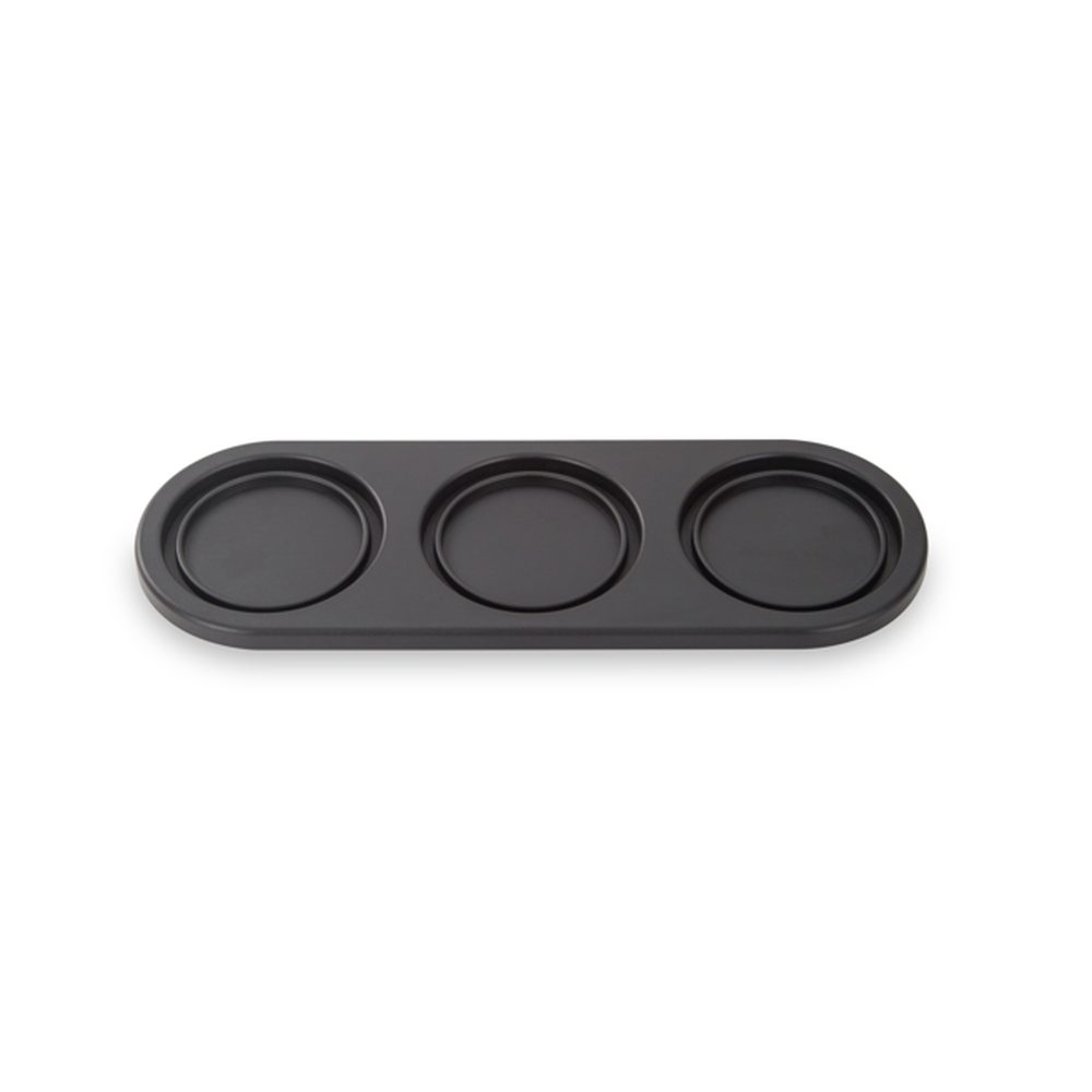 Подставка прямоугольная Black Trio для 3-х подов, черная (FMA102-1BLK)