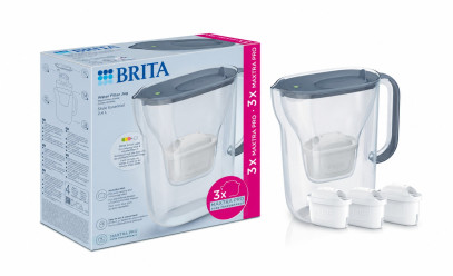 Фільтр-глечик Brita Style Essential Mxpro сіро-блакитний + 3 картриджа (1058103)