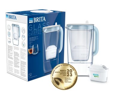 Фильтр-кувшин Brita ONE LED MXpro стеклянный синий (1061076)
