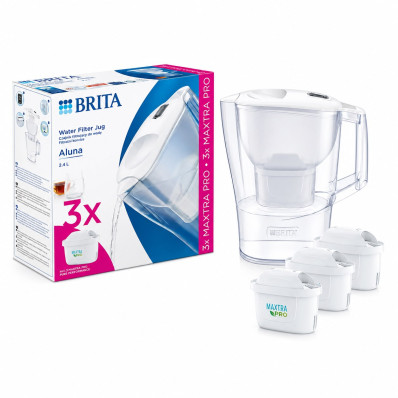 Фільтр-глечик Brita Aluna MXpro білий + 3 картриджа (1053054)