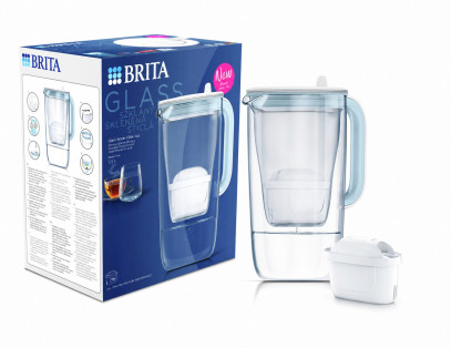 Фільтр-глечик Brita ONE скляний LED MXpro cиній (1050452)