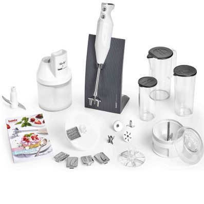 Блендер Bamix Baking кремовий M200 (4 насадки, C-ручка) 1051.023