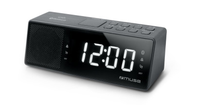 Радіо-годинник з USB Muse M-172 BT чорний