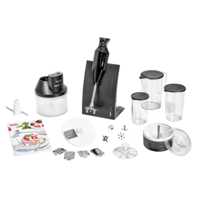 Блендер Bamix Baking чорний M200 (4 насадки, C-ручка) 1051.021
