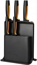 Набір ножів Fiskars Functional Form з чорною підставкою 5 шт (1057554)