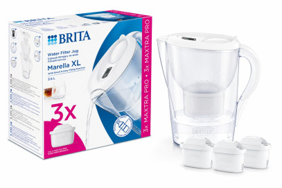 Фільтр-глечик Brita Marella XL MXpro білий + 3 картриджа (1052782)