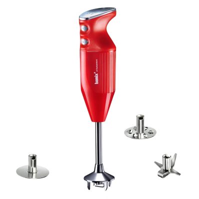Блендер Bamix PRIME красный М250 (3 насадки) 1022.022