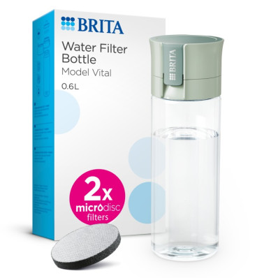 Фільтр-пляшка Brita Vital 600 мл зелена (1052263)